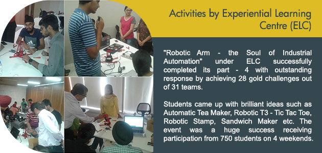 Activities by Experiential Learning Centre (ELC)