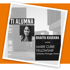 Bhavya Khurana receives Marie Curie Fellowship